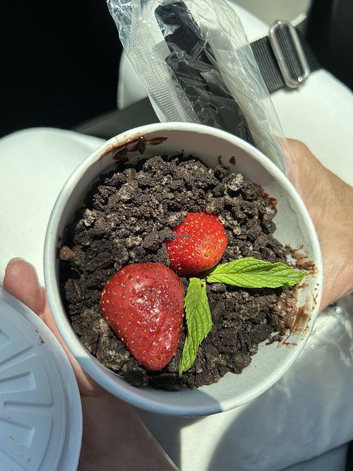 Chocolate mousse to good…it was decadent.   at The Modern Vegan in Las Vegas