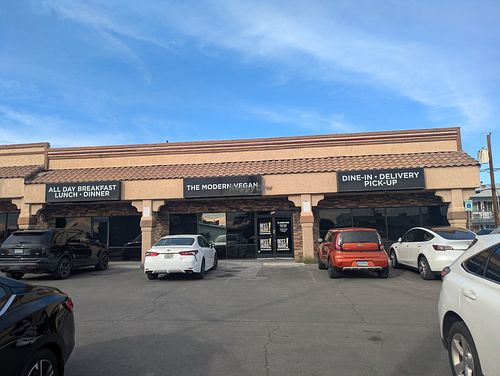 Outside at The Modern Vegan in Las Vegas