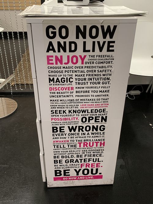 Nice sign  at The Modern Vegan in Las Vegas