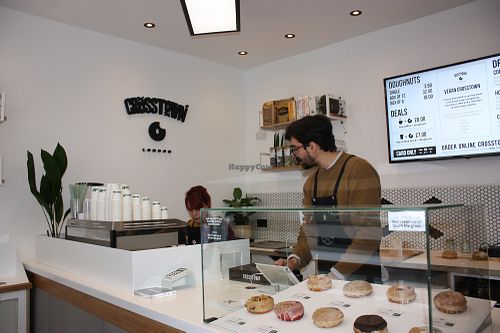 The shop at Crosstown Doughnuts Vegan in London