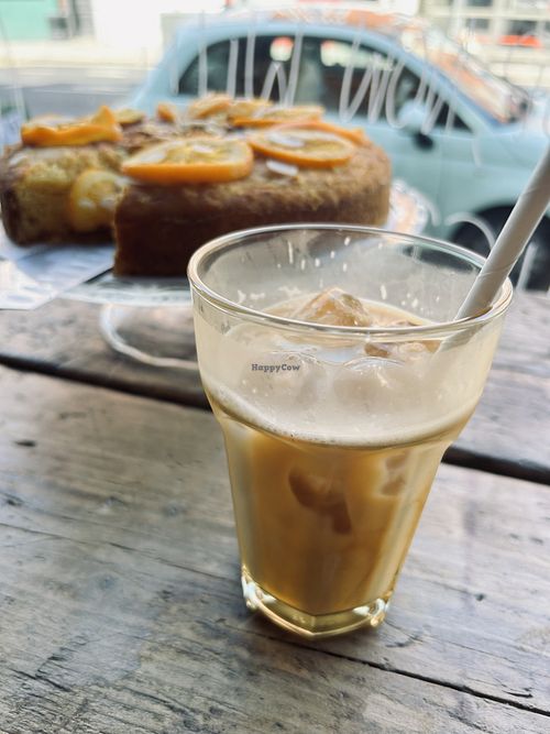 Iced coffee  at Harmless in North London