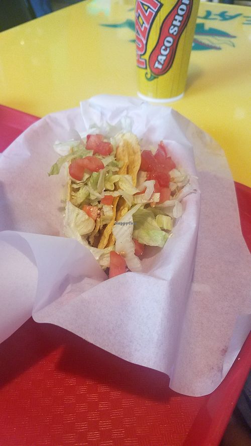 Veggie Fajita Hard Shell at Fuzzy's Taco Shop in Topeka