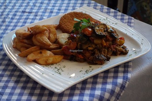 No. 211 Schnitzel plate  (vegan) at Kamels in Bad Bergzabern
