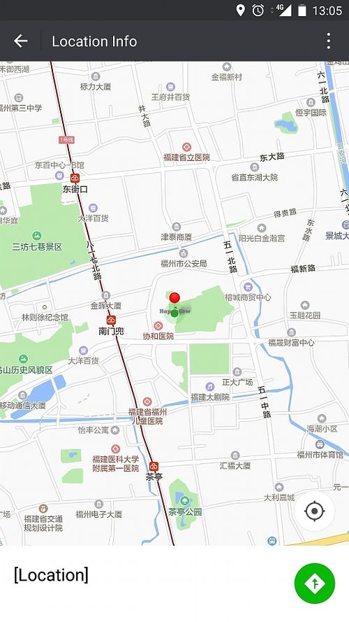 Map location at Hǎo ZìZài - 好自在 in Fuzhou