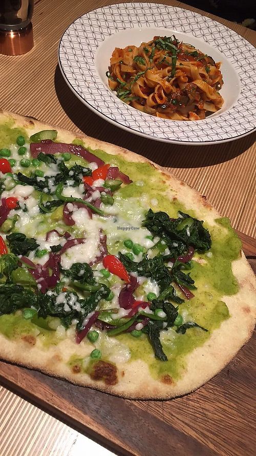 Vegan Super Green pizza at ASK Italian in Sutton Coldfield