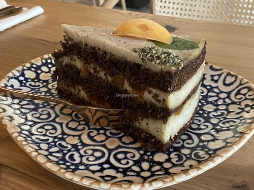 Great vegan cake  at Edgy Veggy in Sofia