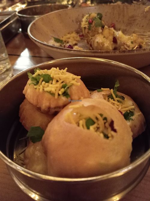 Vegan Yoghurt Chat Bombs at Mowgli - Grand Central in Birmingham
