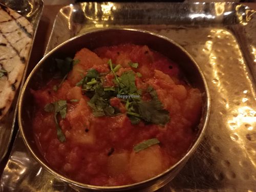 Picnic Potato Curry at Mowgli - Grand Central in Birmingham
