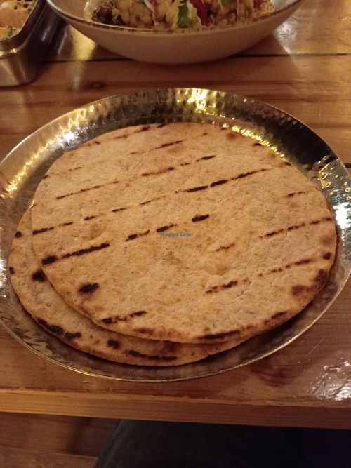 Vegan Roti Breads at Mowgli - Grand Central in Birmingham