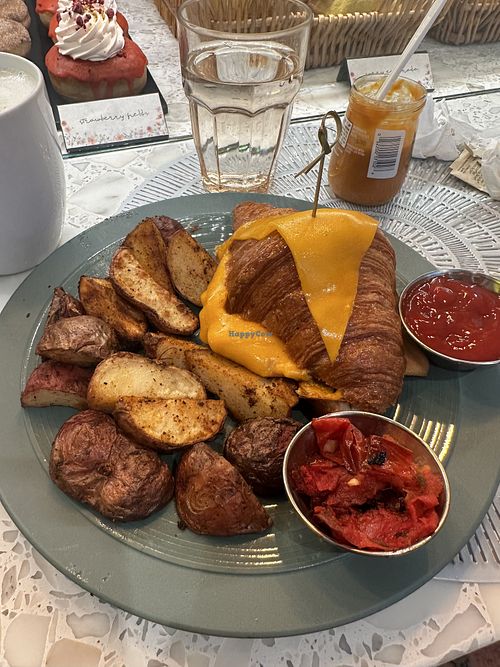 Croque monsieur croissant   at L'Artisane Creative Bakery in Coral Gables