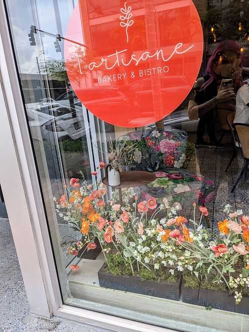 Out front at L'Artisane Creative Bakery in Coral Gables