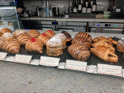 Dessert display at L'Artisane Creative Bakery in Coral Gables