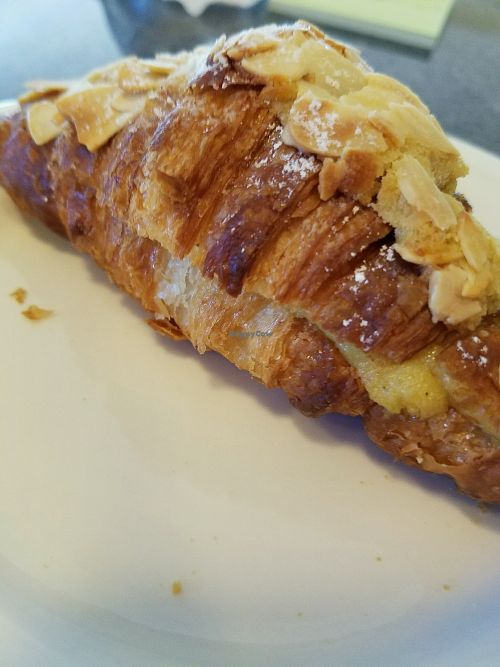 Almond croissant  at L'Artisane Creative Bakery in Coral Gables