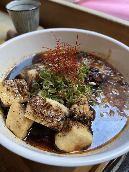 Vegan garlic chili oil Raman   #Veganuary at O'Uchi in Sydney