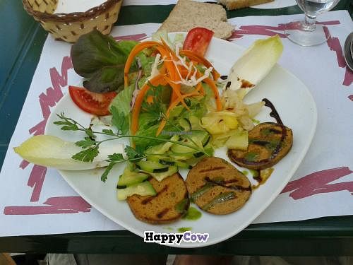 Seitan cutlets a la plancha at Espiga in Torremolinos