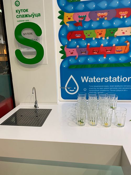 free water with lemon and mint at Salateira - Dana Mall in Minsk
