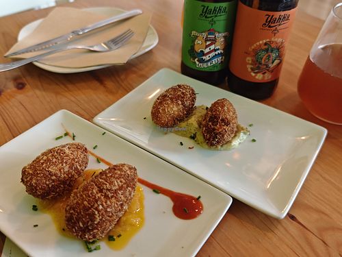 Croquetas! They were simply tasty! at La Voladora in Alicante