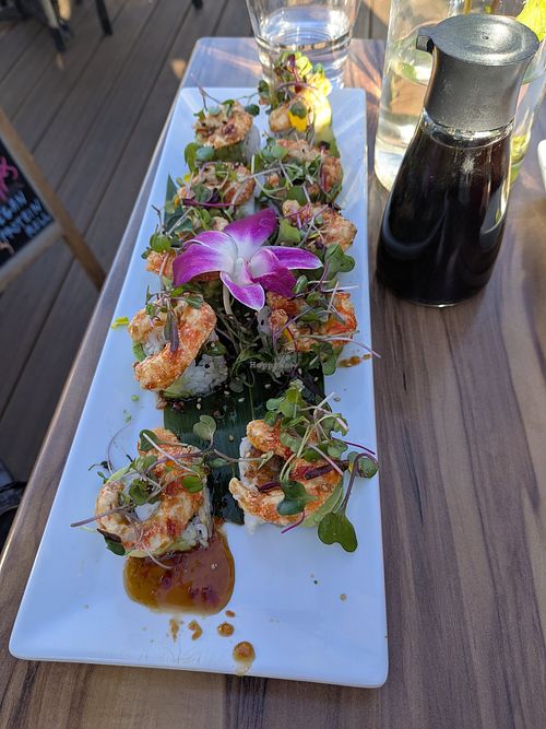 Oh "shrimp" roll at Sushi Nekosan in La Jolla