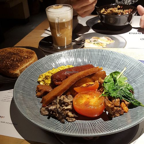 Full vegan breakfast at LGW - Wagamama - ST in Horley