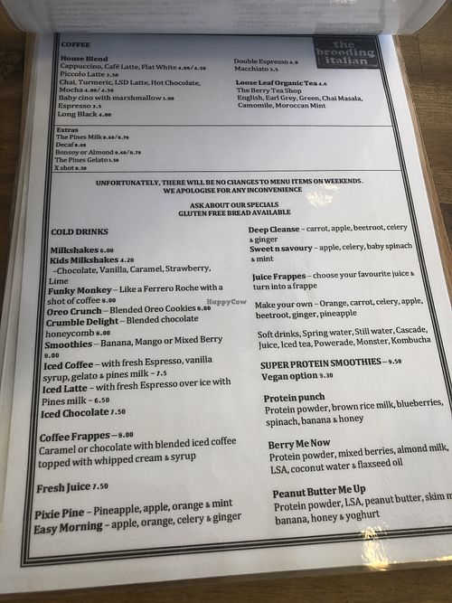 Vegan plenty at The Brooding Italian in Kiama