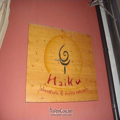 Sign at Haiku in Catania