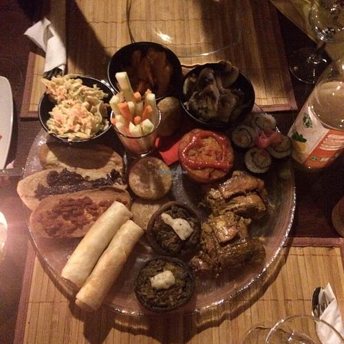 shared appetizer at Haiku in Catania