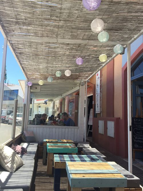 Very cosy terrace  at Grow Café in Tarifa