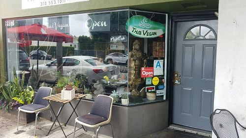 Outside at Thai Vegan in Beverly Hills
