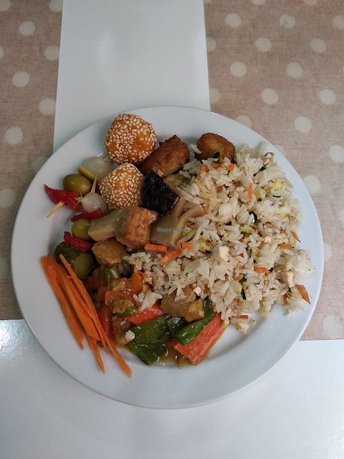 Yummy food at Loving Hut in Malaga