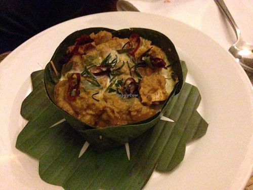 vegetarian amok at The Terrace on 95 - K'NYAY in Phnom Penh
