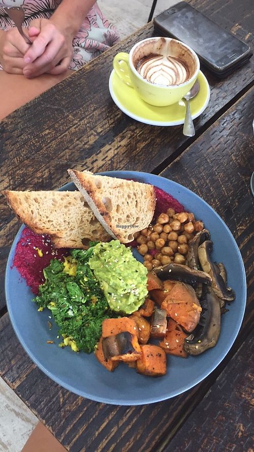 Vegan breakfast bowl  at Vida Surf Shop Cafe in Bondi Beach