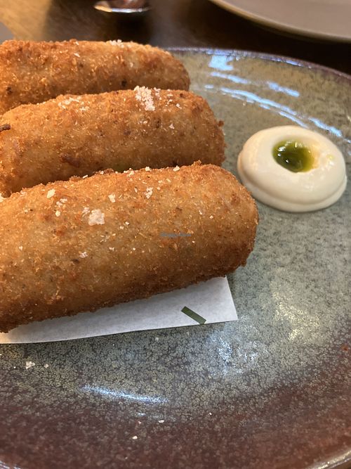 Potato croquettes #Veganuary at Alibi in Sydney