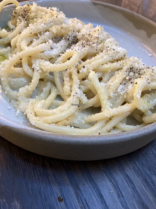 Caccio e pepe #Veganuary at Alibi in Sydney