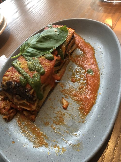 Lasagna  at PLANTA in Miami Beach