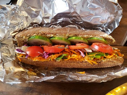 forgot. tasty veggie sandwich at Ayurvedico Cafe in Pokhara