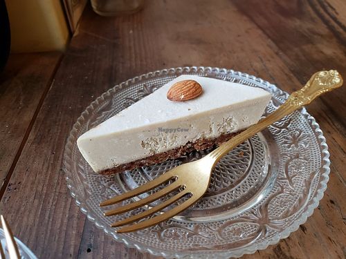 raw cashew cheese cake. good. though I didn't order again at Ayurvedico Cafe in Pokhara