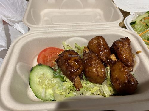 Roti drumstick   at Noble Vegetarian in Sacramento