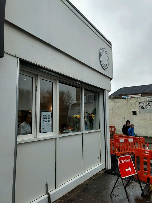 outside at Soul Food Sisters in Glasgow