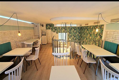 Interior at Veganeria in Budapest