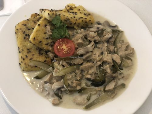 Stroganoff  at Veganeria in Budapest