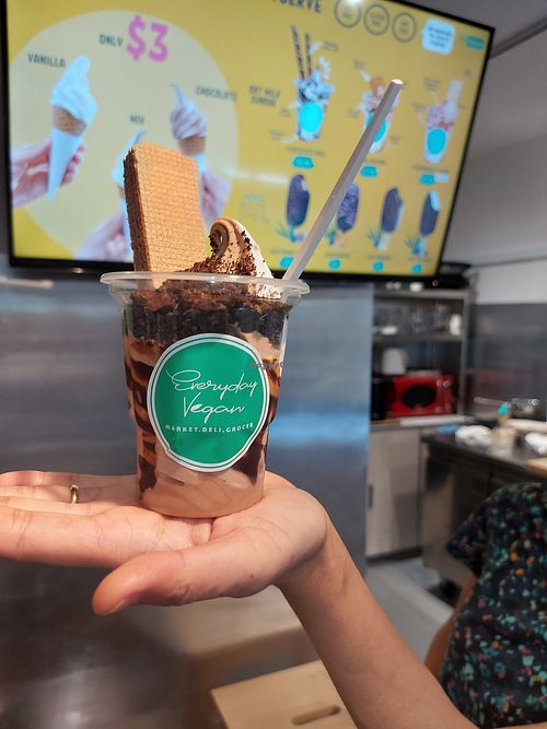 Choc Oreo sundae at Everyday Vegan Grocer - Online only in Central Singapore