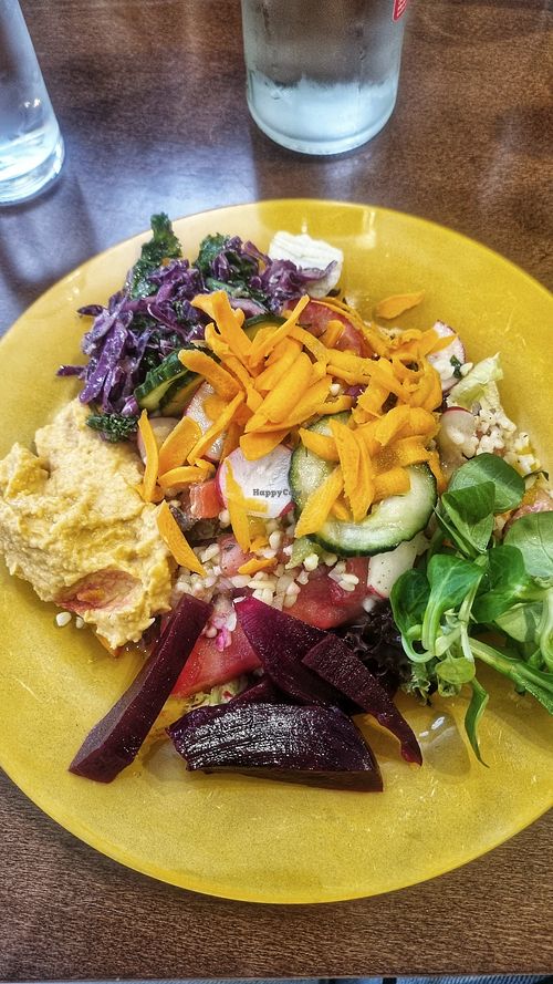 Salad from the salad bar at Vegetalia in Fuengirola
