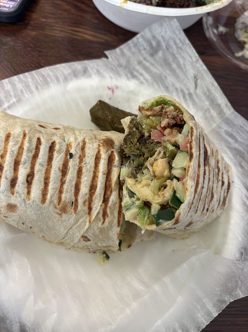 Build your own wrap   at Pitaziki in New Haven