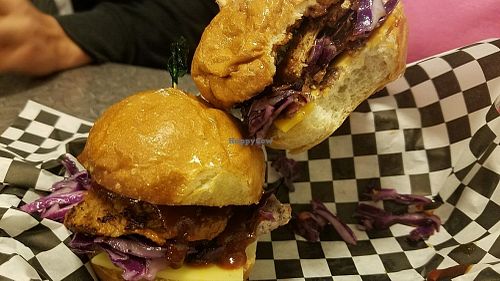 hooligan sliders at The Vegan Hooligans - Pop-up in Los Angeles