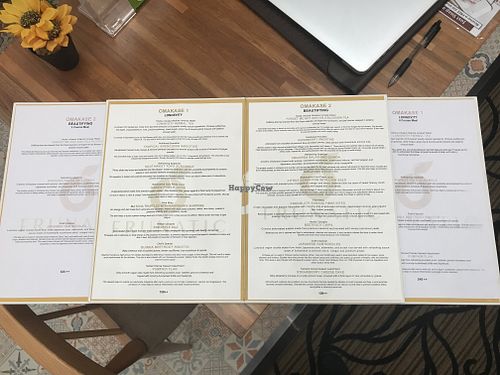 The Menu at Frunatic in Central Singapore