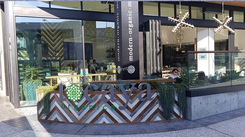 Entrance at Tocaya Modern Mexican in West Los Angeles