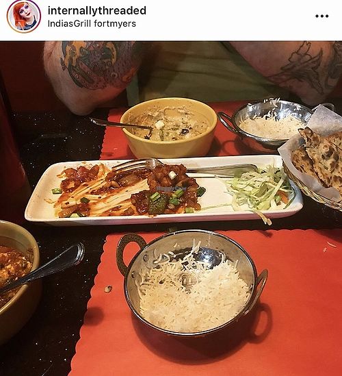 Vegan  at India's Grill in Fort Myers