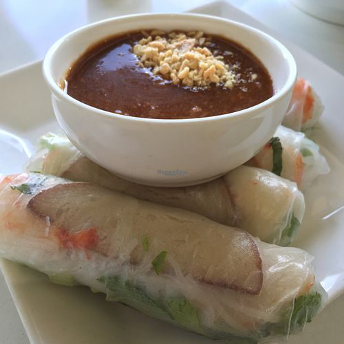rice paper rolls at Loving Hut in Cabramatta