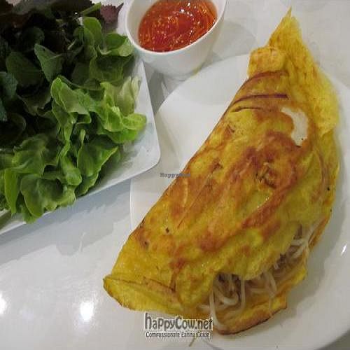 The Vietnamese Pancake at Loving Hut in Cabramatta