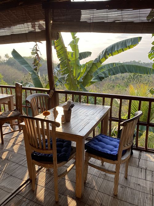 Stunning view  at Vegan Soul Kitchen in Penida Island